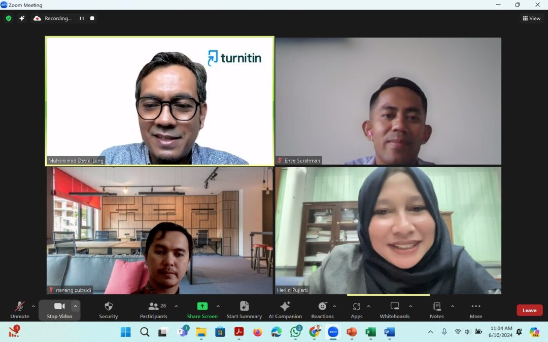 PEI LPPM UM dan Turnitin Indonesia Selenggarakan Pelatihan Turnitin Feedback Studio (TFS)